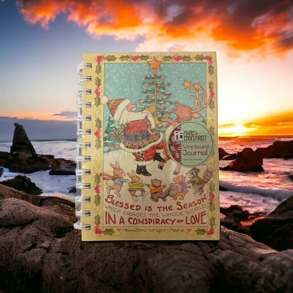 Mary Engelbreit Christmas Journal Blessed is the Season Santa Claus 80 Page NEW. - Picture 12 of 14